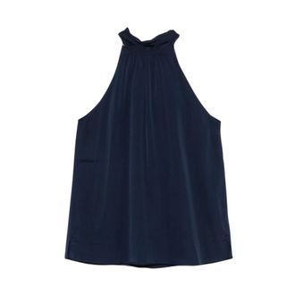Nouvelle/Silk95Five Blouses, female, Blue, Size: XS Halterneck Blouse