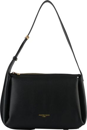 Pourchet Tassen, Dames, Zwart, ONE Size, Leer, S&eacute;vign&eacute;