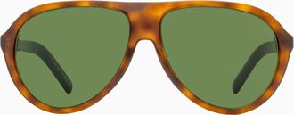 Moncler ML0289 Pilot Frame Sunglasses - Brown