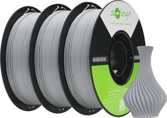 OEM Filamento Para Impresora 3d, 1,75 Mm De Di&aacute;metro, Material Ecol&oacute;gico, Gris, 3 Kg