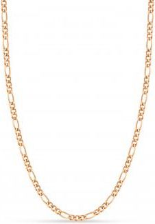 Allurez Figaro Chain Necklace With Lobster Lock 14k Rose Gold