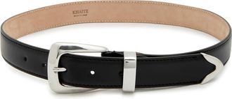 Khaite Benny Leather Belt - Black - 80 (UK10/ M)