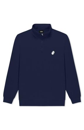 Dalix Mens Ghost Quarter Zip Pullover in Navy at Nordstrom, Size Xx-Large