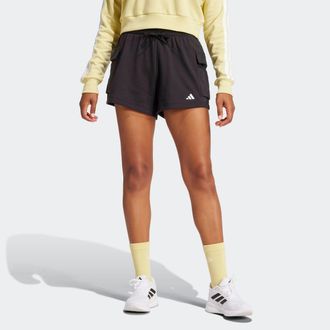 adidas Shorts ADIDAS SPORTSWEAR W SL FT SHO, Damen, Gr. XL, N-Gr, schwarz-weiss (schwarz, wei&szlig;), Obermaterial: 70% Baumwolle, 30% Polyester, Hosen Shorts, lo