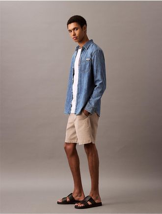 Calvin Klein Jeans Calvin Klein Mens Slim Chino Shorts - Brown - 35