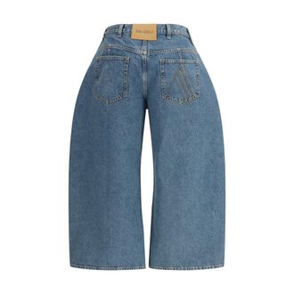 The Attico Womens Blue Cotton Jeans Denim Clothing
