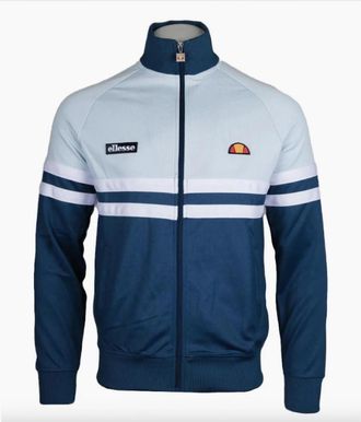 Ellesse Mens Ellesse Rimini Track Jacket Blue/Light Blue - Size: 38/Regular