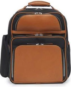 Korchmar Mason Workday Ballistic Nylon and Leather Backpack in Black at Nordstrom