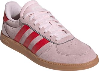 adidas Breaknet Sleek Sneaker in Clear Pink/Pure Ruby/Gum10 at Nordstrom Rack, Size 7.5