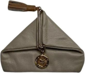 Celine Pre-owned leren portemonnee - Dames - Vintage Accessoires - Beige - ONE Size - Leer - Vintage