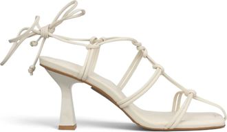 Bruno Menegatti Womens Adria Strappy Leather Sandals In Vanilla