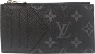 Louis Vuitton Pre-owned Monogram Eclipse Coin Case - Heren - Vintage Accessoires - Zwart - ONE Size - Vintage