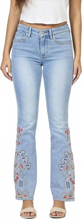 Dear John Denim Jaxton Mid Rise Embroidery Jean In Santa Fe