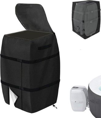 No Brand Funda Para Jacuzzi Con Cremallera, Funda Para Bomba De Ba&ntilde;era Inflable, Funda Para Bomba De Calentador De Spa, Funda Protectora Para Ba&ntilde;o Exterior, 43