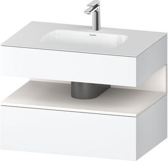 Duravit Qatego Lavabo Encastrado Con Base De Lavabo Consola, - Duravit