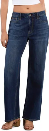 HINT OF BLU Everyday Straight Leg Jeans in United Blue at Nordstrom, Size 34