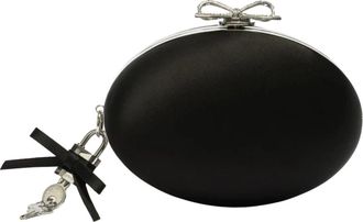 Self Portrait Crystal Box Clutch - Dames - Clutches - Zwart - ONE Size - Polyester - Tassen