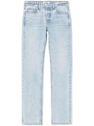 Re/Done The Anderson mid-rise straight-leg jeans - women - Cotton - 25 - Blue