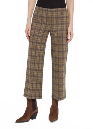 Lyss&eacute; Marceline Crystal Embellished Crop Pant In Brit Brushed Plaid