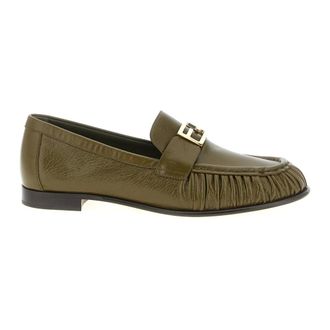 Fendi Baguette Loafers - Dames - Schoenen - Groen - Maat: 35 1/2 EU Leer