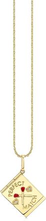 Sydney Evan Collana Perfect Match Locket in oro giallo 14kt con diamanti