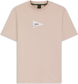 BOSS Regular-fit photoprint T-shirt in stretch cotton