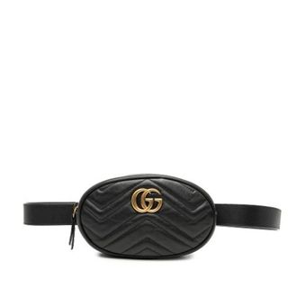 Gucci Pre-owned Belt Bags, female, Black, Size: ONE SIZE Pre-owned Quilted Belt Bag