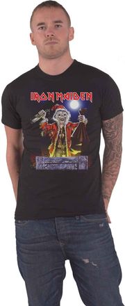Iron Maiden T Shirt No Prayer for Christmas Band Logo Official Mens Black XL