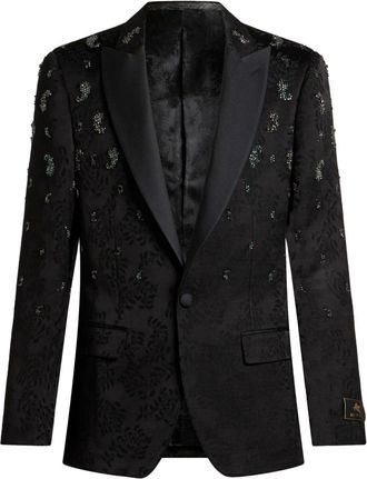 Etro Blazer met enkele rij knopen - Zwart