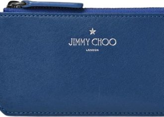Jimmy Choo London Pre-owned Card Case - Dames - Vintage Accessoires - Blauw - ONE Size - Leer - Vintage