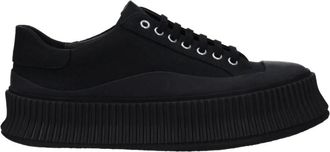 Jil Sander Fabric Platform Sneakers - Heren - Sneakers - Zwart - 45 EU - Schoenen