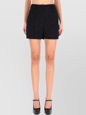 Max Mara siberia pleated shorts featuring pockets