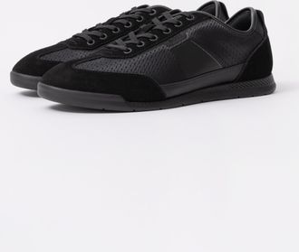 Boss Orange by Hugo Boss Mens Nitan Low Profile Trainers in Black - Size UK 11