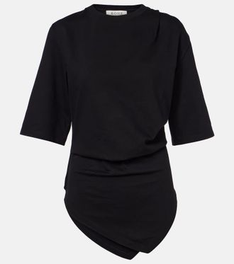 R&oacute;he Gathered cotton T-shirt