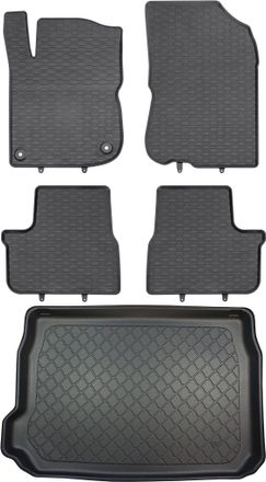 OEM Peugeot 2008 I Crossover De 04.2013 A 12.2019 Set - Alfombrillas De Goma Para Coche + Alfombrilla Para Maletero