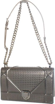 Dior Gold Leather Metallic Diorama Flap Bag (Authentic Pre-Loved)