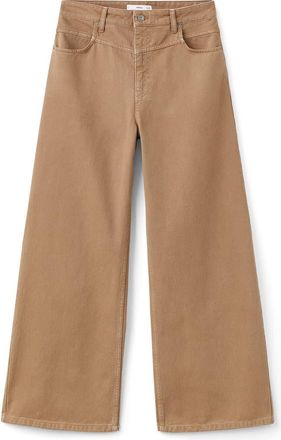 Mango Wide Leg Jeans in Caramel at Nordstrom Rack, Size 6