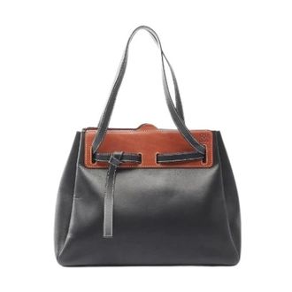 Loewe Pre-owned Tote Bags, female, Multicolor, Size: ONE SIZE Pre-owned Lazo Leather Tote Bag