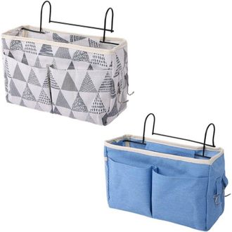 OEM Juego De Dos Bolsillos Colgantes Para Cama, Ideales Para Revistas Y Juguetes, Con Opciones De Almacenamiento Para El Tel&eacute;fono M&oacute;vil Y Accesorios De Do