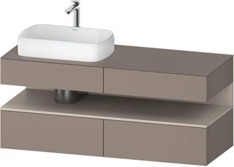 Duravit Qatego Consola Mueble Bajo Lavabo, 2 Extensiones, 2 - Duravit