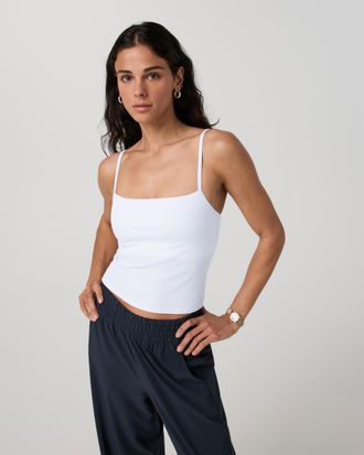 Vuori Clothing Pose Support Cami | White | XS, Size Extra Small