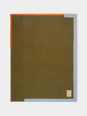 Studio Shamshiri Handwoven Cashmere Irregular-Border Blanket