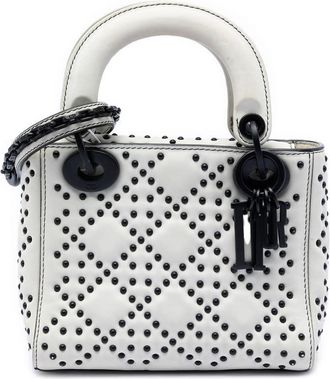 Dior Pre-owned Dior Mini Ultra Matte Calfskin Cannage Studded Supple Lady Ladies VR969NPYJKVAPUOC