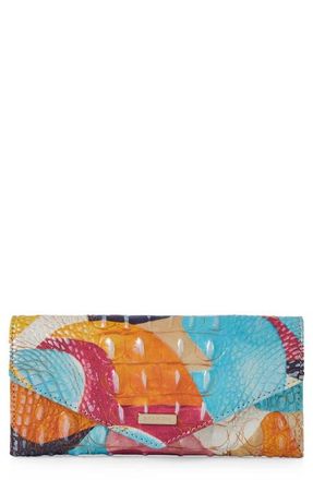 Brahmin Veronica Croc Embossed Leather Envelope Wallet in Expression at Nordstrom
