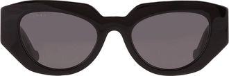 Gucci Grey Geometric Ladies Sunglasses GG1421S 001 51