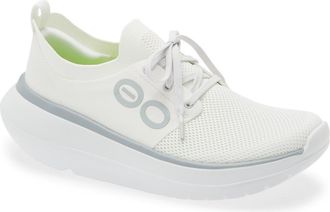 Oofos OOmy Stride Sneaker in White at Nordstrom, Size 9.5