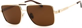 Ferragamo SF318SP 710 Gold/Brown Polarized