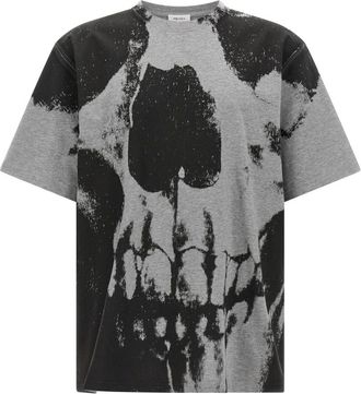 Alexander McQueen Tops, Heren, Veelkleurig, S, Katoen, Skull T-shirt