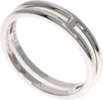 Herm&egrave;s White Gold White Gold (18K) Band Ring (Pre-Owned)