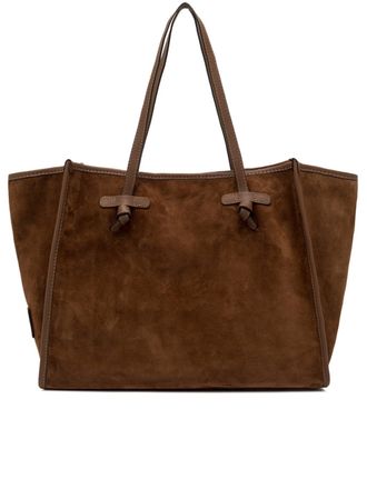 Gianni Chiarini Marcella Brown Suede Unstructured Tote
